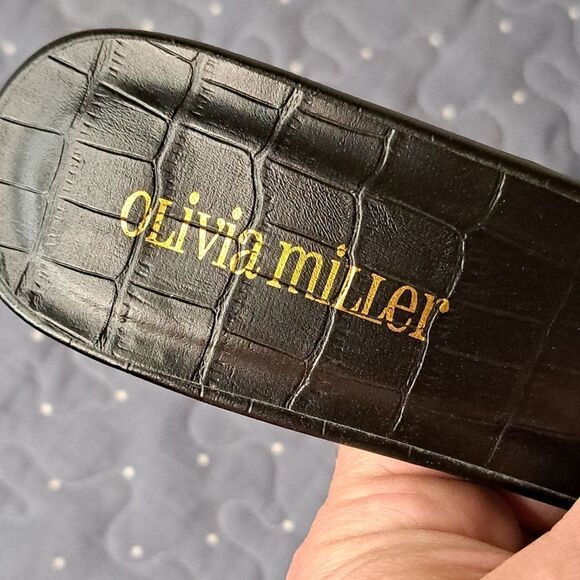 Olivia Miller black heeled sandals size 8 - Picture 5 of 7